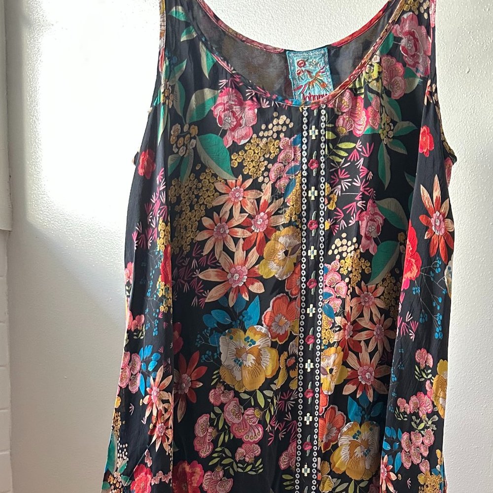 Johnny was silk maxi dress